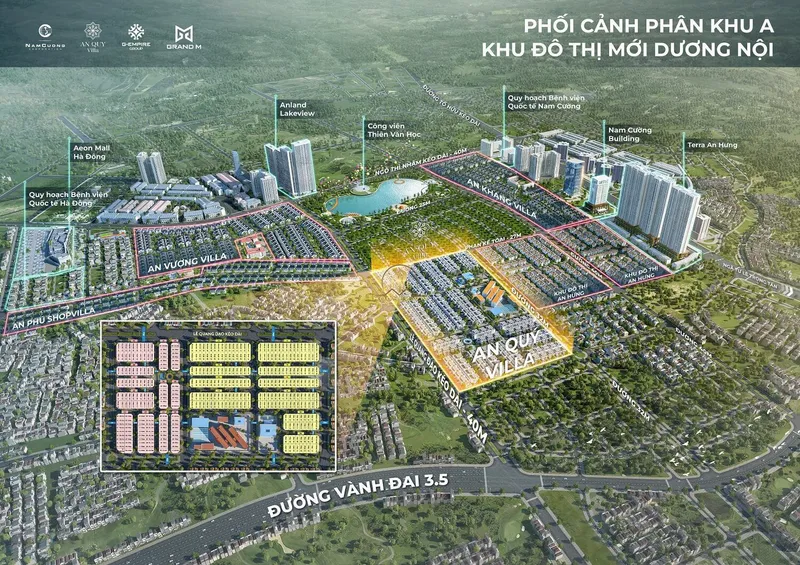 Hình ảnh dự án An Quý Villa - KĐT Dương Nội