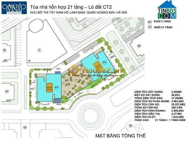 Hình ảnh dự án B1-B2 Tây Nam Linh Đàm