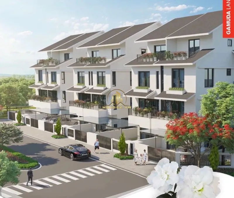 Hình ảnh dự án Biệt thự song lập Azalea Homes nằm trong khu đô thị Gamuda Gardens, thuộc đường Trần Phú, phường Trần Phú, quận Hoàng Mai, thành phố Hà Nội