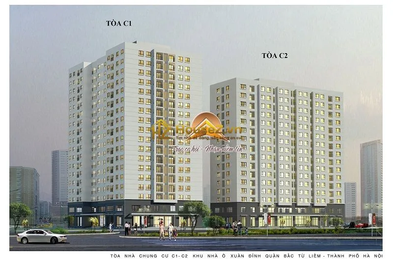 Hình ảnh dự án Chung cư C1 C2 Xuân Đỉnh