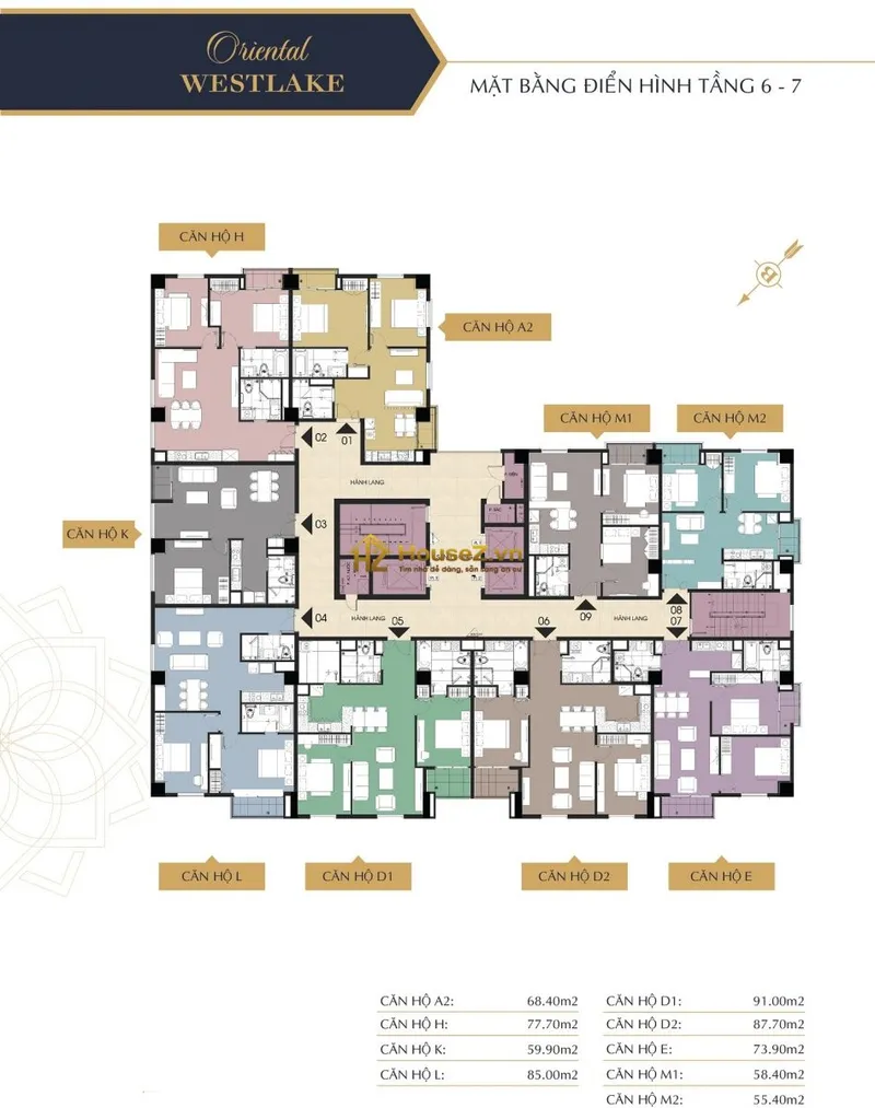 Hình ảnh dự án Chung cư Oriental Westlake