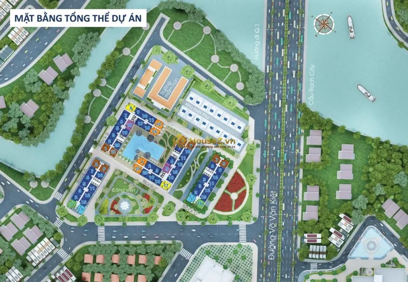 Hình ảnh dự án Chung cư Riverside Tower tọa lạc tại số 