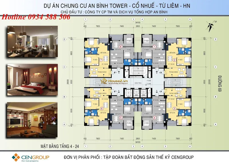 Hình ảnh dự án Dự án An Bình Tower có địa chỉ tại số 69 đường Cổ Nhuế, phường Cổ Nhuế 1, quận Bắc Từ Liêm, Hà Nội