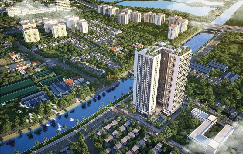 Hình ảnh dự án Dự án BlueGem Tower tọa lạc tại khu vực ngã tư đường Nguyễn Bồ và Nguyễn Bặc, xã Tứ Hiệp, huyện Thanh Trì, thành phố Hà Nội
