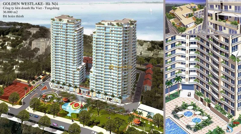 Hình ảnh dự án Dự án chung cư Golden Westlake nằm tại số 151 Thụy Khuê và 162A Hoàng Hoa Thám, quận Tây Hồ, Hà Nội