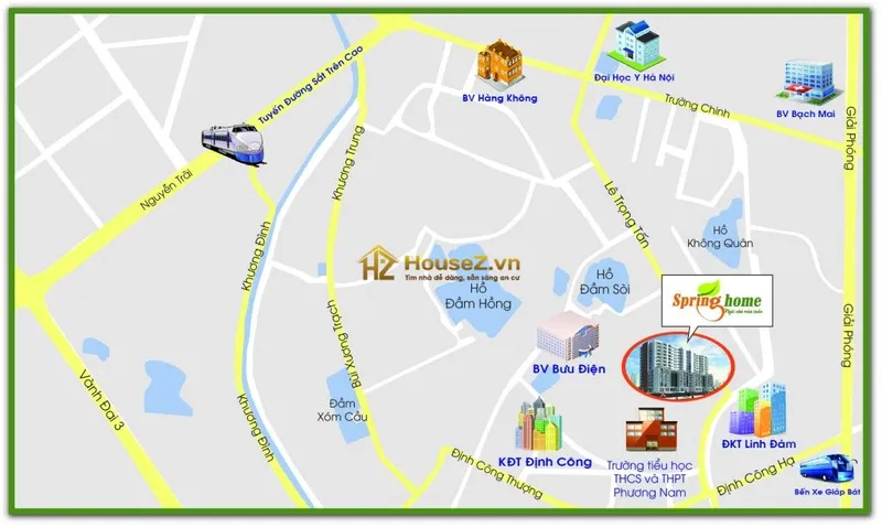 Hình ảnh dự án Dự án chung cư Spring Home có địa chỉ tại số 326 Lê Trọng Tấn, quận Thanh Xuân, thành phố Hà Nội.