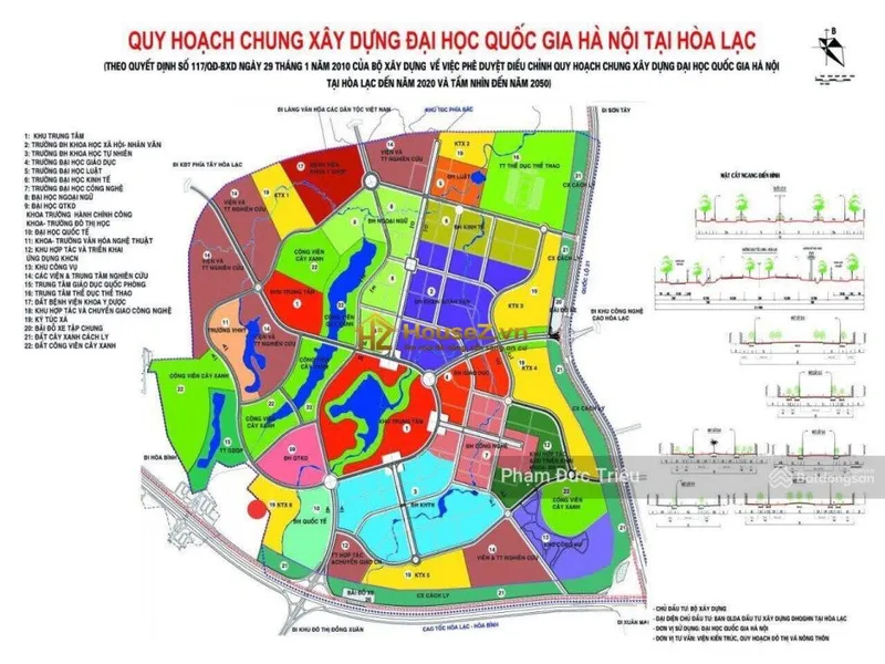 Hình ảnh dự án Dự án đất nền Hola Town 1 nằm tại thôn Miễu, xã Tiến Xuân, huyện Thạch Thất, Hà Nội.