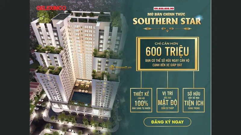 Hình ảnh dự án Dự án Geleximco Southern Star có địa chỉ tại số 897 đường Giải Phóng, phường Giáp Bát, quận Hoàng Mai, thành phố Hà Nội