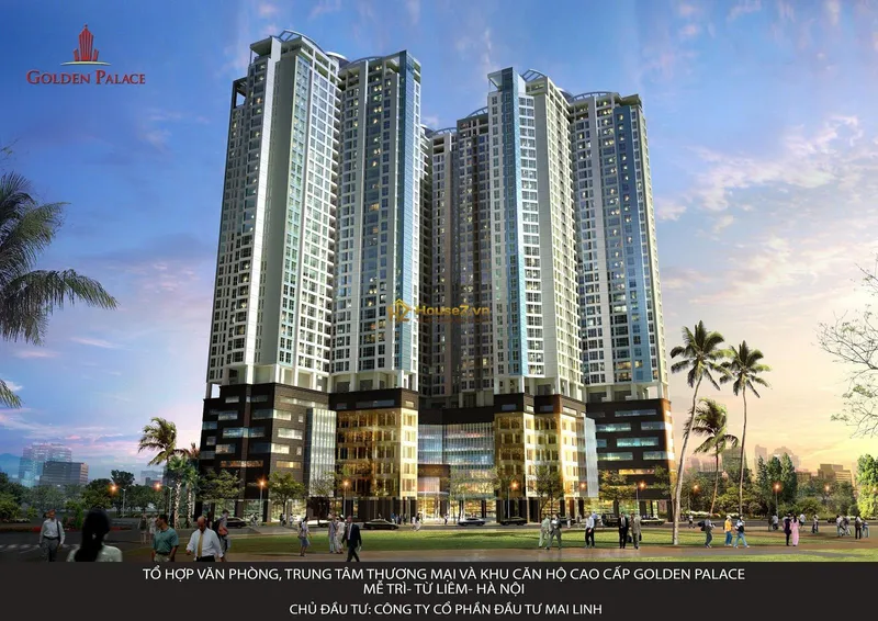 Hình ảnh dự án Dự án Golden Palace Mễ Trì tọa lạc tại khu K1, mặt đường Mễ Trì, phường Mễ Trì, quận Nam Từ Liêm, thành phố Hà Nội
