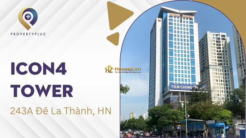 Hình ảnh dự án Dự án Icon4 Tower tọa lạc tại số 243A Đê La Thành, phường Láng (trước thuộc phường Láng Thượng), quận Đống Đa, thành phố Hà Nội