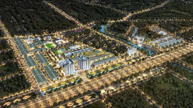 Hình ảnh dự án Dự án Khu đô thị CEO Mê Linh (tên thương mại là CEOHomes Hana Garden hay Hana Garden City) tọa lạc tại địa phận các xã Đại Thịnh, Mê Linh và Văn Khê, huyện Mê Linh, thành phố Hà Nộ