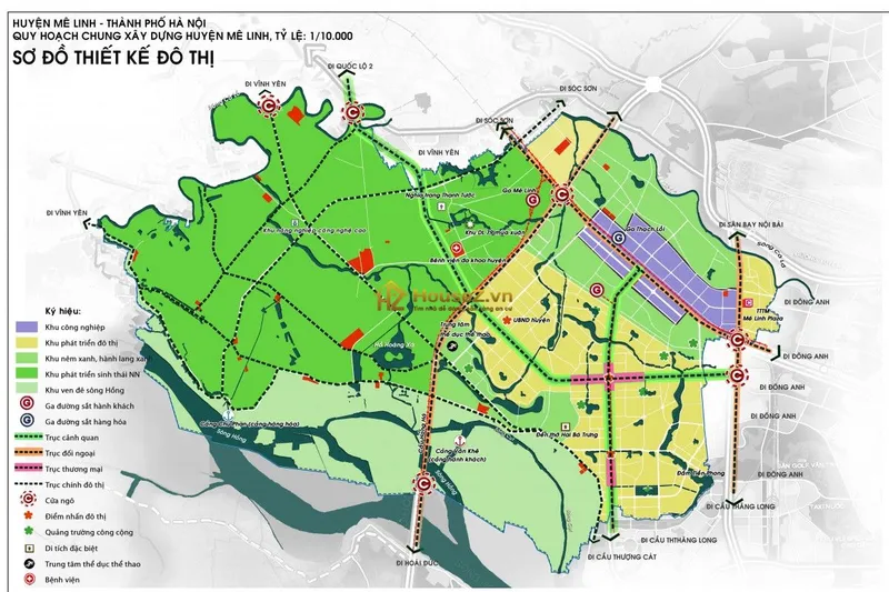 Hình ảnh dự án Dự án Khu đô thị Chi Đông (còn gọi là Chi Đông Riverside) nằm tại thị trấn Chi Đông và thị trấn Quang Minh, huyện Mê Linh, thành phố Hà Nội