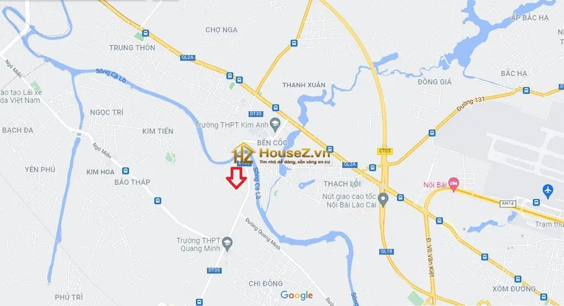 Hình ảnh dự án Dự án Khu đô thị Chi Đông (còn gọi là Chi Đông Riverside) nằm tại thị trấn Chi Đông và thị trấn Quang Minh, huyện Mê Linh, thành phố Hà Nội