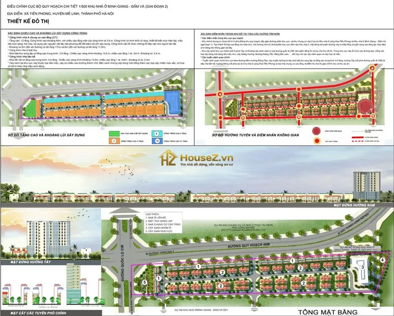 Hình ảnh dự án Dự án Khu đô thị Minh Giang Đầm Và tọa lạc tại xã Tiền Phong, huyện Mê Linh, thành phố Hà Nội