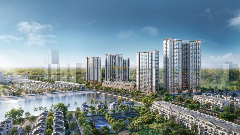 Hình ảnh dự án Dự án Masteri Waterfront nằm bên trong đại đô thị Vinhomes Ocean Park, thuộc địa giới các xã Dương Xá, Kiêu Kỵ và Đa Tốn, huyện Gia Lâm, Hà Nội