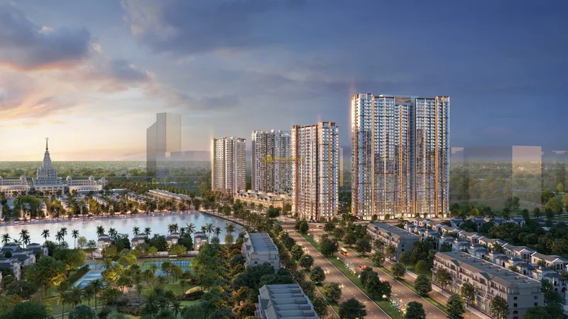 Hình ảnh dự án Dự án Masteri Waterfront nằm bên trong đại đô thị Vinhomes Ocean Park, thuộc địa giới các xã Dương Xá, Kiêu Kỵ và Đa Tốn, huyện Gia Lâm, Hà Nội