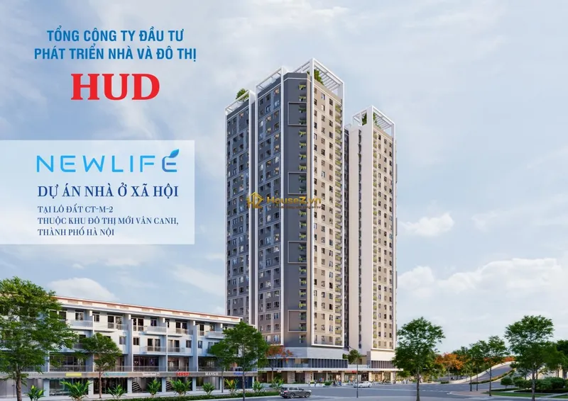 Hình ảnh dự án Dự án nhà ở xã hội Newlife Vân Canh nằm tại ô đất CT-M2 thuộc Khu đô thị mới Vân Canh, huyện Hoài Đức, thành phố Hà Nội