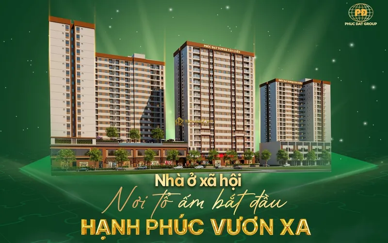 Hình ảnh dự án Dự án nhà ở xã hội (NOXH) Phúc Đạt Tân Uyên nằm tại Khu dân cư Phúc Đạt, phường Tân Hiệp, thành phố Tân Uyên, tỉnh Bình Dương