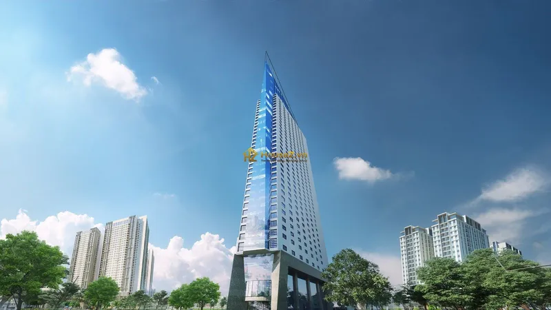 Hình ảnh dự án Dự án Tháp Doanh Nhân Tower nằm tại số 1 đường Thanh Bình, phường Mỗ Lao, quận Hà Đông, Hà Nội