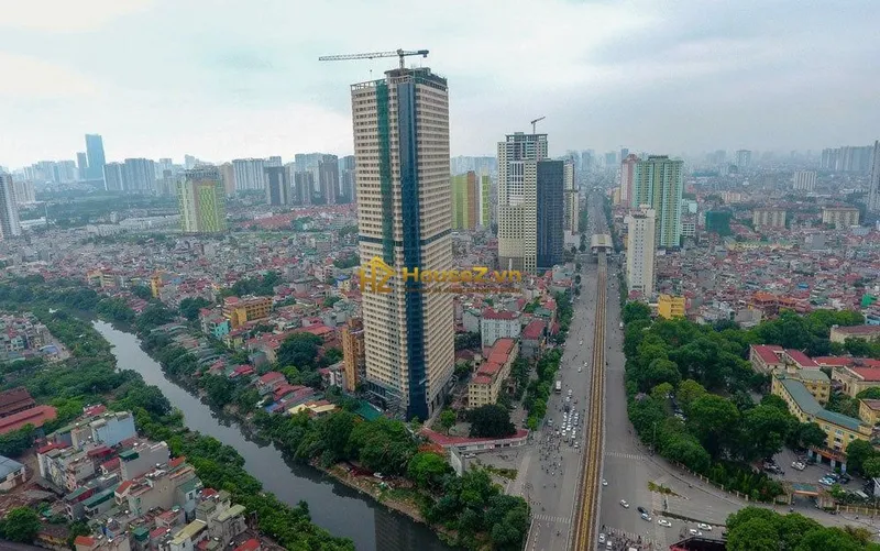 Hình ảnh dự án Dự án Tháp Doanh Nhân Tower nằm tại số 1 đường Thanh Bình, phường Mỗ Lao, quận Hà Đông, Hà Nội