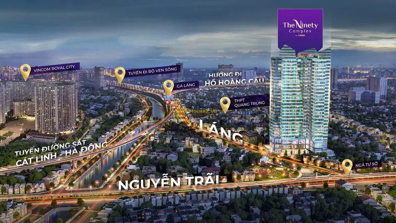 Hình ảnh dự án Dự án The Ninety Complex nằm tại số 90 Đường Láng, phường Ngã Tư Sở, quận Đống Đa, thành phố Hà Nội