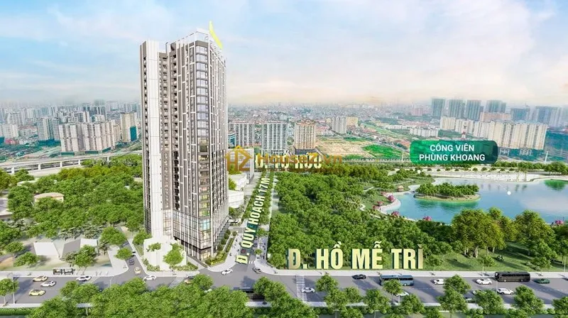 Hình ảnh dự án Dự án Trinity Tower nằm tại số 145 đường Hồ Mễ Trì, phường Nhân Chính, quận Thanh Xuân, thành phố Hà Nội