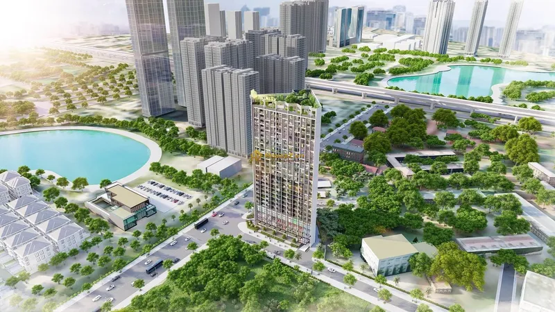 Hình ảnh dự án Dự án Trinity Tower nằm tại số 145 đường Hồ Mễ Trì, phường Nhân Chính, quận Thanh Xuân, thành phố Hà Nội