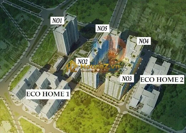 Hình ảnh mặt bằng dự án Ecohome 3