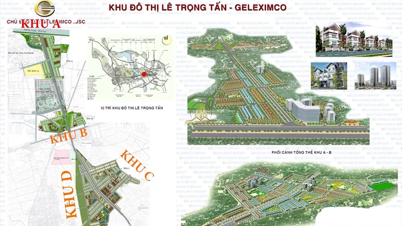 Hình ảnh dự án Geleximco Lê Trọng Tấn - Hoài Đức