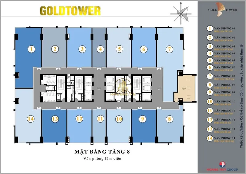 Hình ảnh dự án Gold Tower