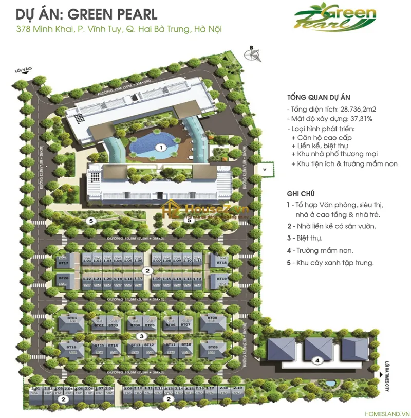 Hình ảnh dự án Green Pearl 378 Minh Khai