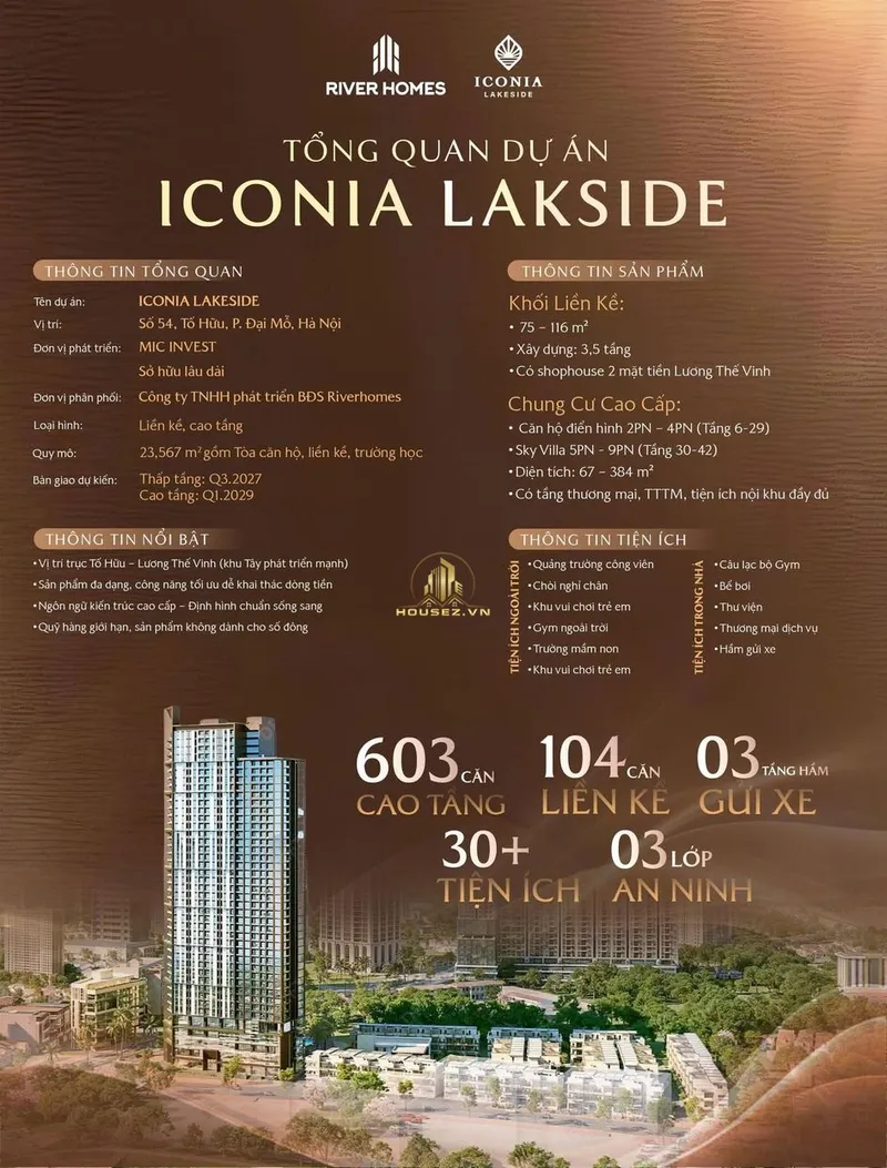 Hình ảnh dự án Iconia Lakeside (Mipec Tố Hữu) 54 Tố Hữu
