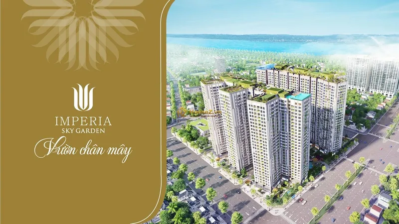 Hình ảnh dự án Imperia Sky Garden có địa chỉ tại số 423 đường Minh Khai, phường Vĩnh Tuy, quận Hai Bà Trưng, thành phố Hà Nội.