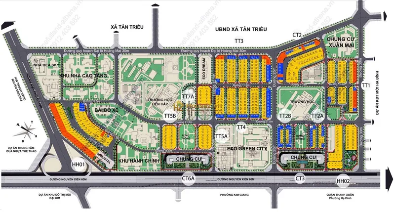 Hình ảnh dự án KĐT Tây Nam Kim Giang