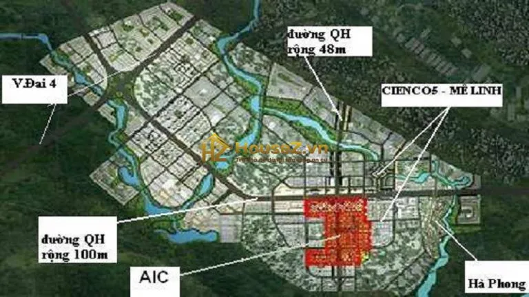 Hình ảnh dự án Khu đô thị Cienco 5 Mê Linh