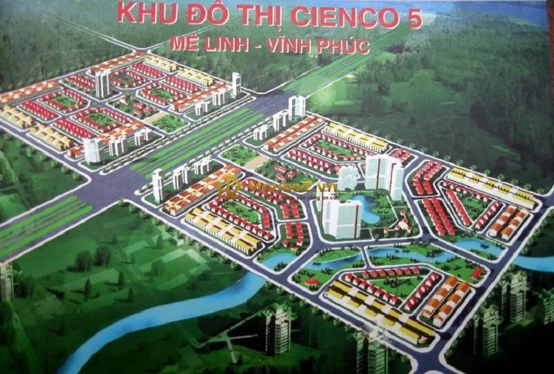 Hình ảnh dự án Khu đô thị Cienco 5 Mê Linh