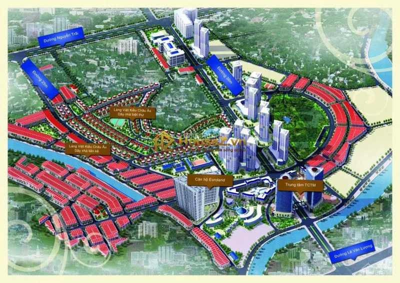 Hình ảnh dự án Khu đô thị Mỗ Lao tọa lạc tại phường Mộ Lao, quận Hà Đông, thành phố Hà Nội.