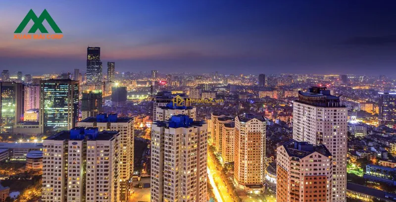 Hình ảnh dự án Khu đô thị mới Đông Nam Trần Duy Hưng nằm trên địa bàn phường Trung Hòa (quận Cầu Giấy) và phường Nhân Chính (quận Thanh Xuân)