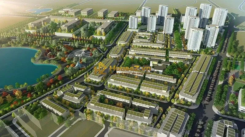 Hình ảnh dự án Khu đô thị mới Vân Canh nằm trên địa bàn huyện Hoài Đức, thành phố Hà Nội (thuộc địa phận xã Vân Canh và khu vực sáp nhập hành chính mới sang xã Sơn Đồng, huyện Hoài Đức)