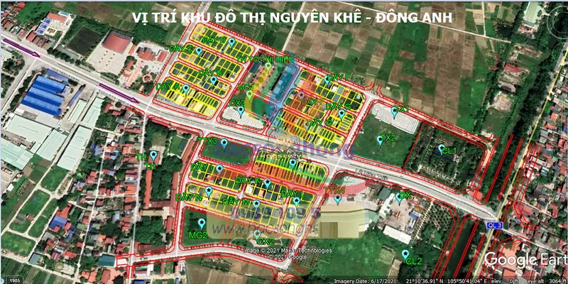 Hình ảnh dự án Khu đô thị Nguyên Khê
