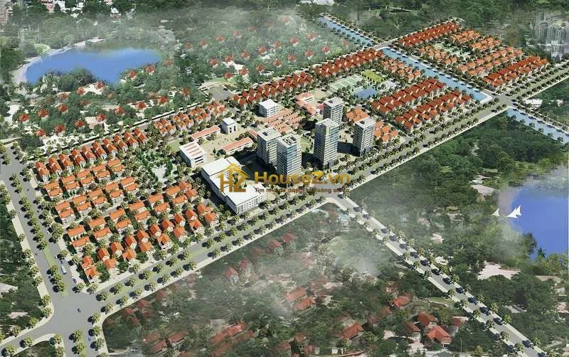 Hình ảnh dự án Khu đô thị Sunny Garden City có địa chỉ tại xã Sài Sơn, huyện Quốc Oai, thành phố Hà Nội, nằm ngay trên trục đường 421B và sát Đại lộ Thăng Long