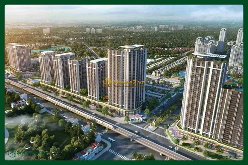 Hình ảnh dự án Khu đô thị Thuần Nghệ Green City tọa lạc tại khu vực đường Thuần Nghệ, thuộc địa bàn thị xã Sơn Tây, thành phố Hà Nội