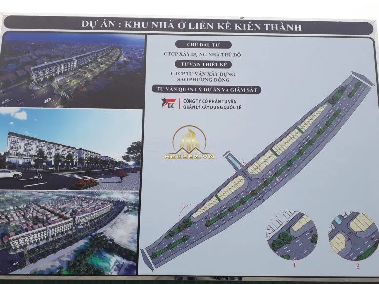 Hình ảnh dự án Khu nhà ở liền kề Kiên Thành