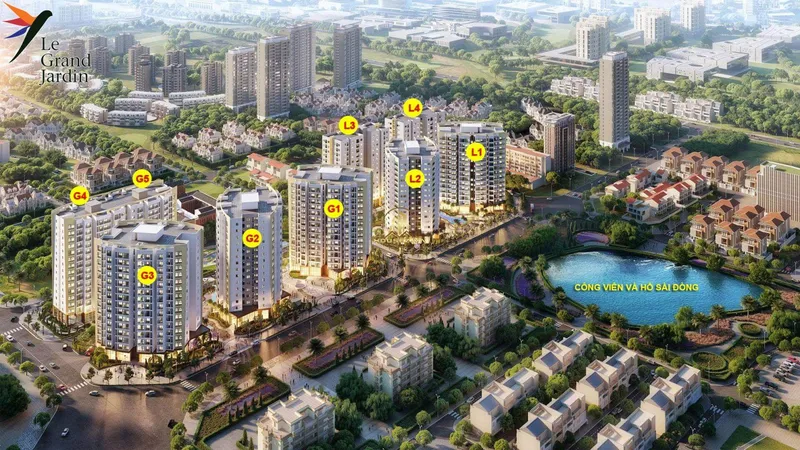 Hình ảnh dự án Le Grand Jardin Sài Đồng