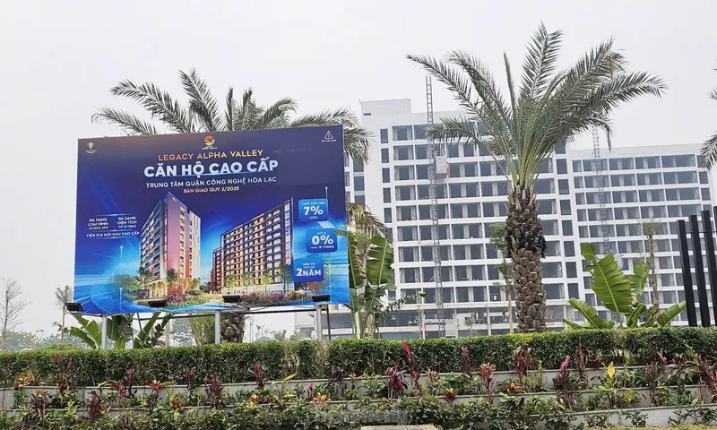 Hình ảnh dự án Legacy Alpha Valley là dự án căn hộ đầu tiên tại Hoà Lạc, nằm trung tâm Quận Công Nghệ Cao Hòa Lạc