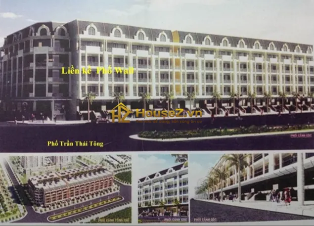 Hình ảnh dự án liền kề Phố Wall nằm tại số 89 - 90 Trần Thái Tông, phường Dịch Vọng, quận Cầu Giấy, thành phố Hà Nộ