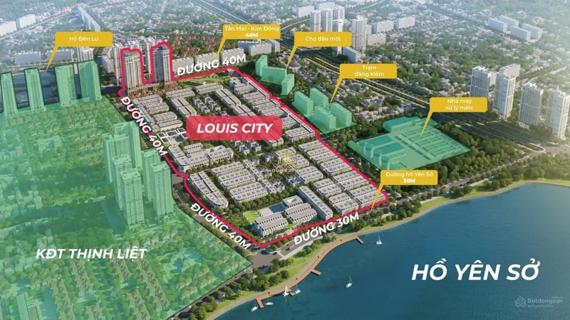 Hình ảnh dự án Louis City Đại Mỗ