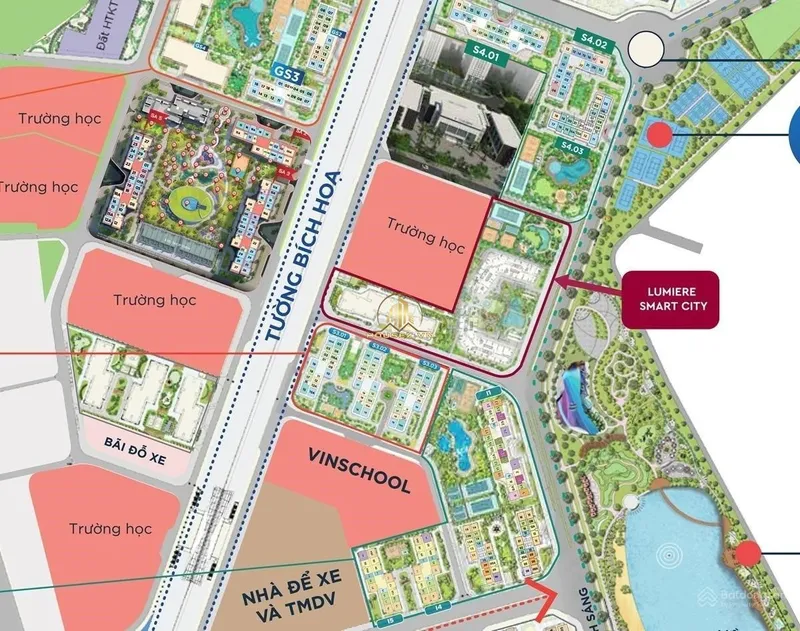 Hình ảnh dự án Lumiere EverGreen nằm trong khu đô thị Vinhomes Smart City, thuộc phường Tây Mỗ, quận Nam Từ Liêm, thành phố Hà Nội