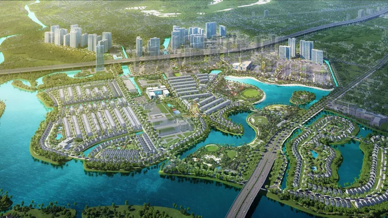 Hình ảnh dự án Lumière Orient Pearl nằm tại trung tâm khu đô thị Vinhomes Ocean Park 1, huyện Gia Lâm, Hà Nội