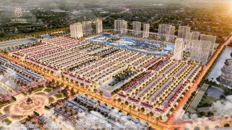 Hình ảnh dự án Lumière Orient Pearl nằm tại trung tâm khu đô thị Vinhomes Ocean Park 1, huyện Gia Lâm, Hà Nội